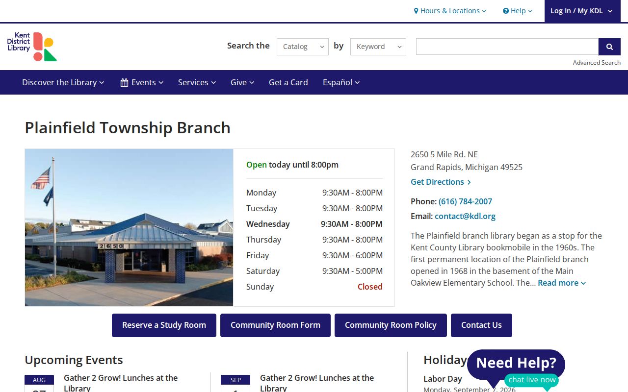 Plainfield Township city directory research at the Kent District Library Plainfield Township Branch